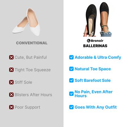 Ella Shine - Elegant & Supportive Ballerinas for Daily Comfort