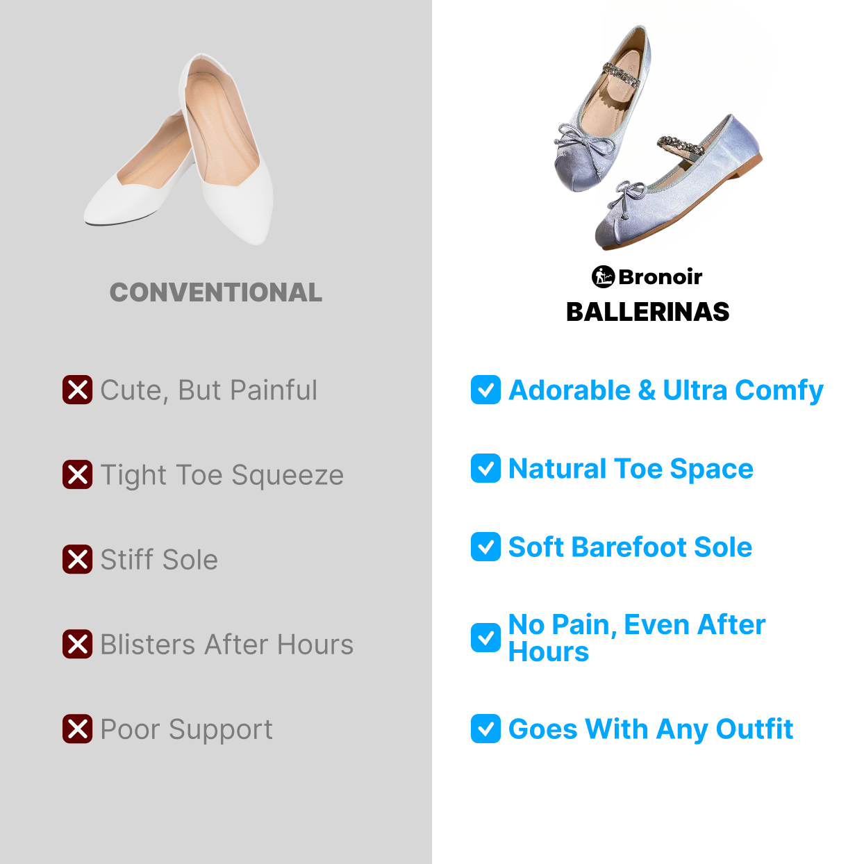 Alma Belle - Elegant & Supportive Ballerinas for Daily Comfort